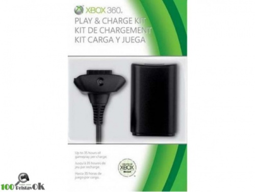 Зарядный набор для джойстика XBOX360 2 в 1[XBOX 360]